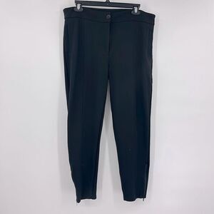 Betabrand Black Ponte Pants Zippered Ankles Sz XL‎